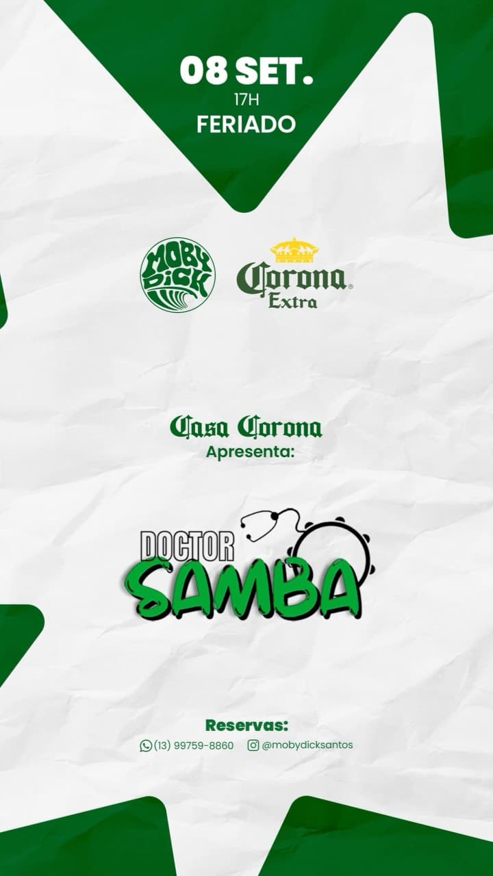 Flyer de Doctor Samba