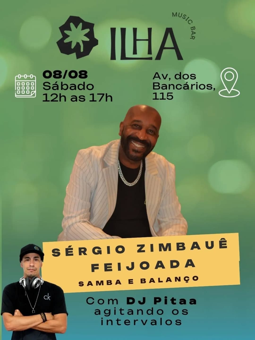 Flyer de Serginho Zimbauê
