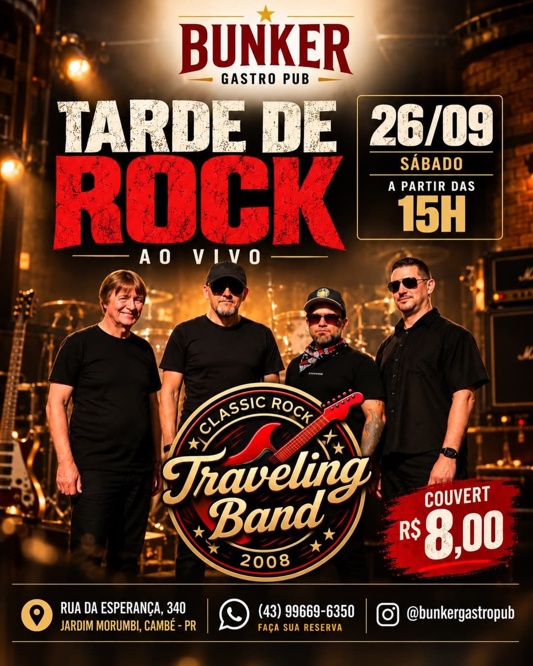 Flyer de Traveling Band