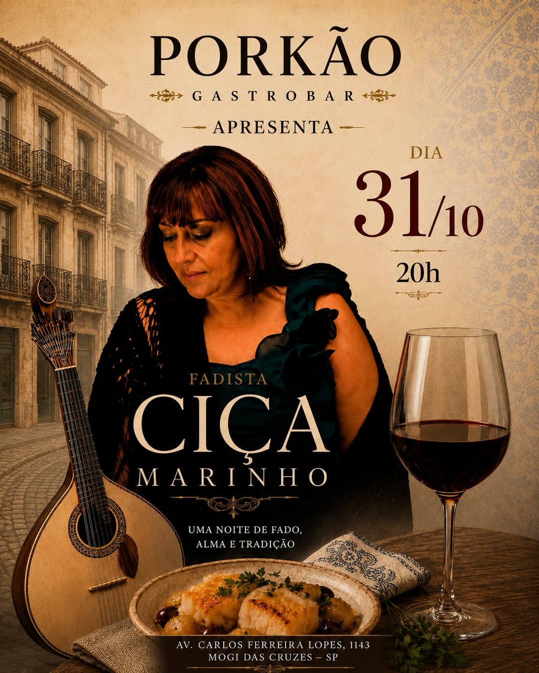 Flyer de Ciça Marinho