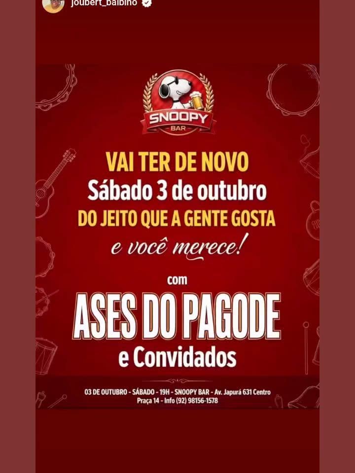 Flyer de Ases do Pagode