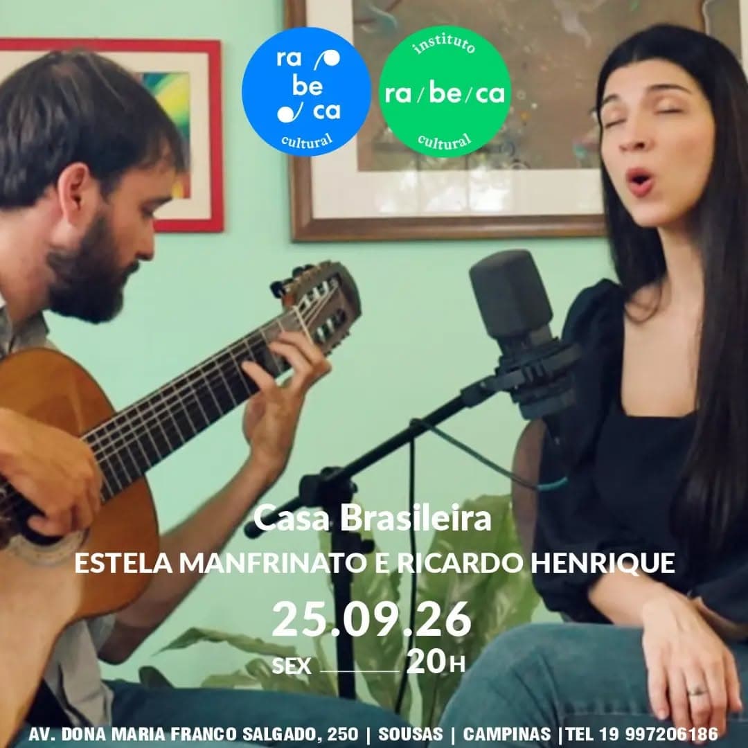 Flyer de Ricardo Henrique e Estela Manfrinato