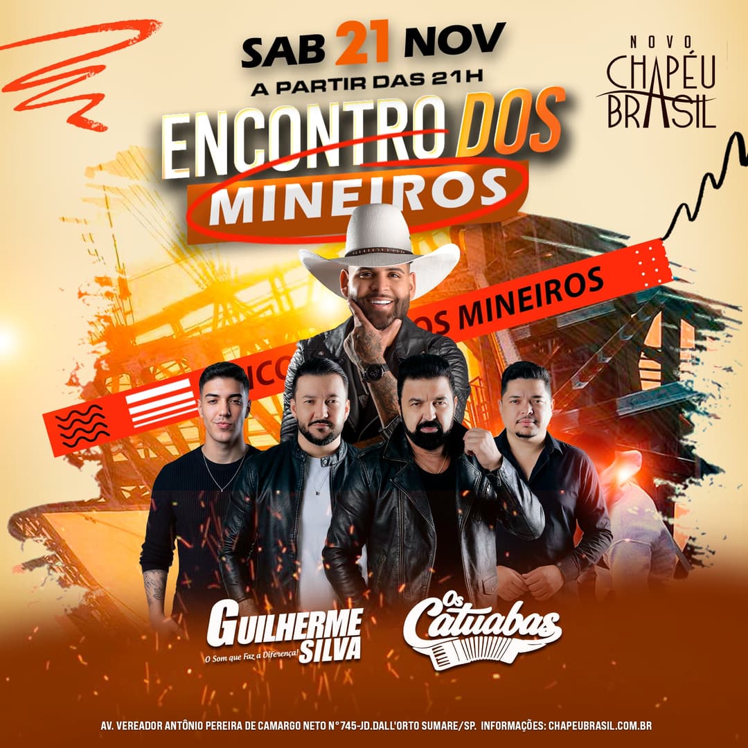 Flyer de Guilherme Silva e Os Catuabas