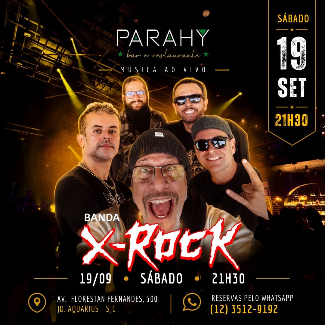 Flyer de Banda X-Rock