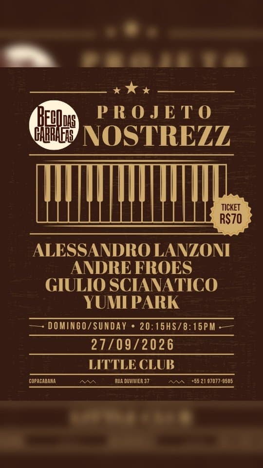 Flyer de Yumi Park e NoStrezz