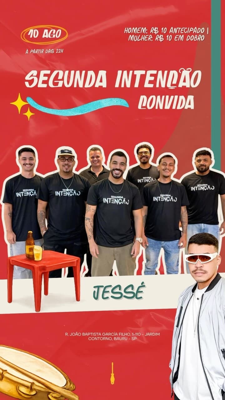Flyer de Segunda Intenção