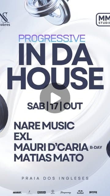 Flyer de Narela Baduna, Nare, EXL, Mauri D'Caria e Matias Mato