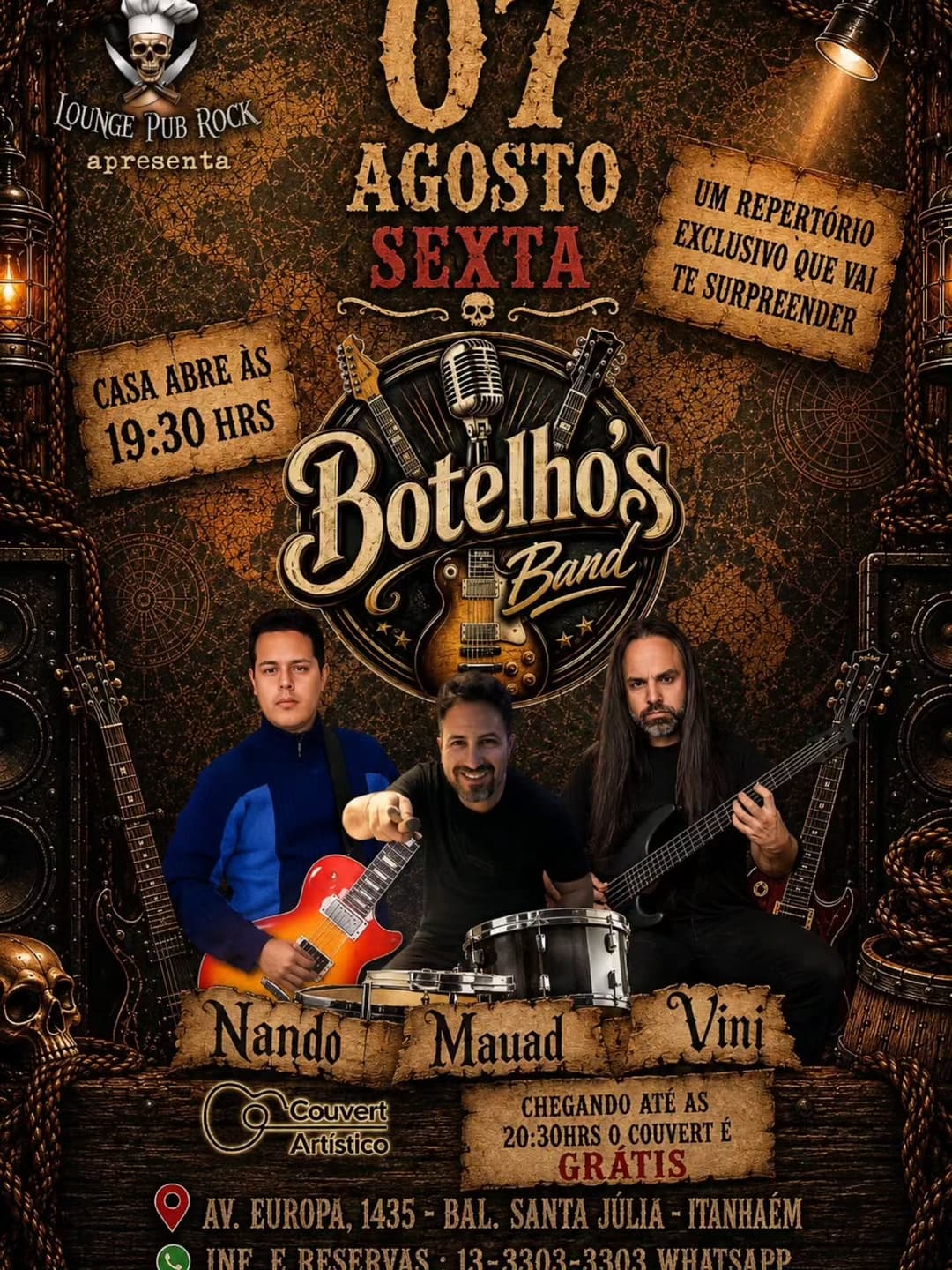 Flyer de Botelho's Band