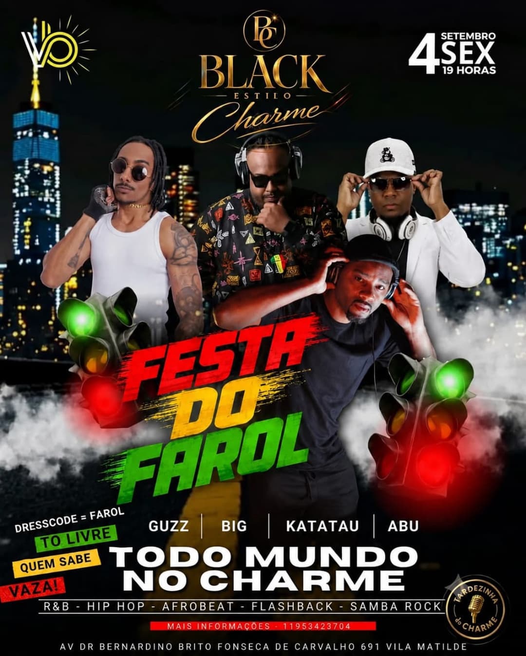 Flyer de abu 🌊, Guzz, Big e Katatau