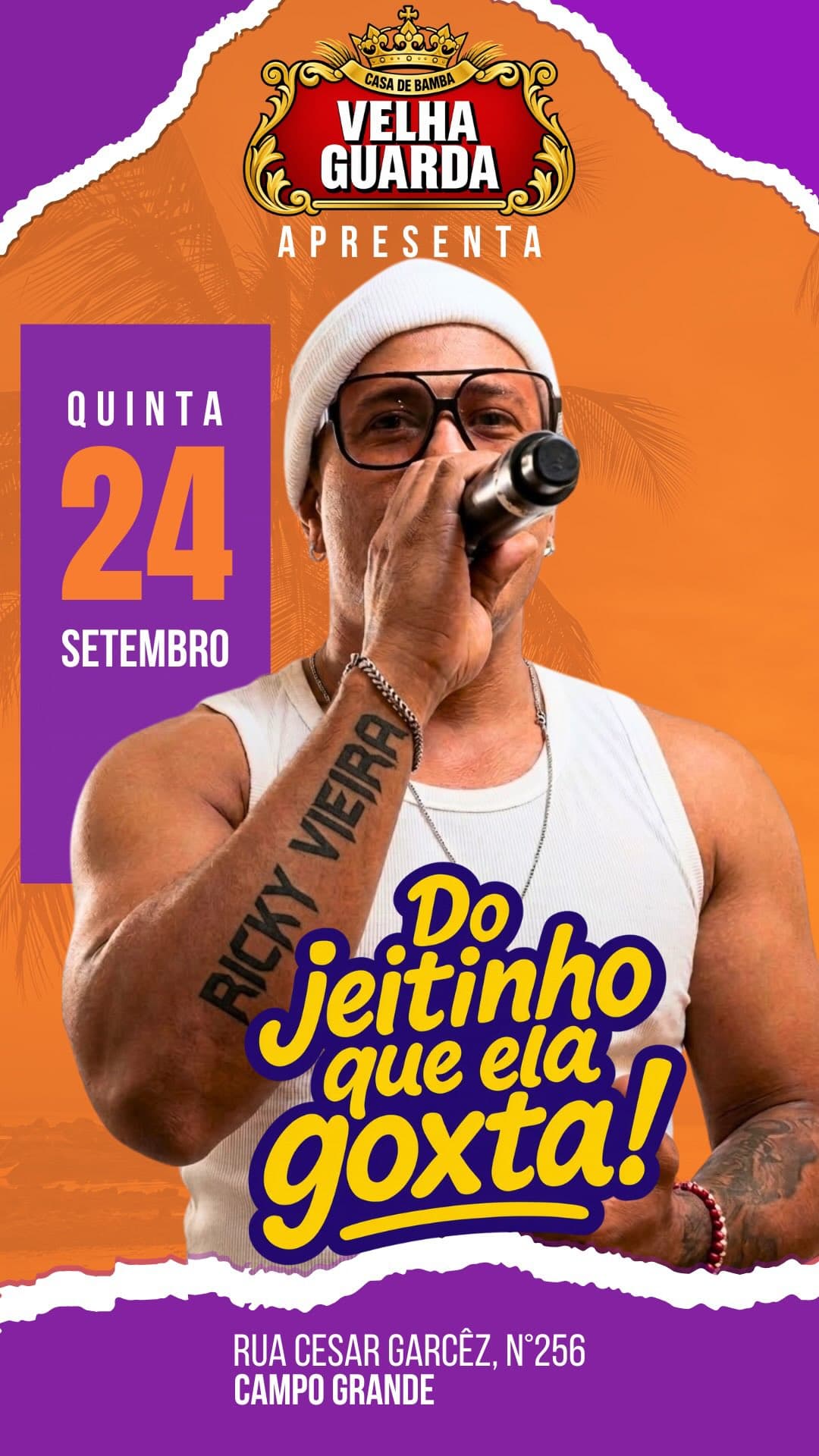 Flyer de Ricky Vieira