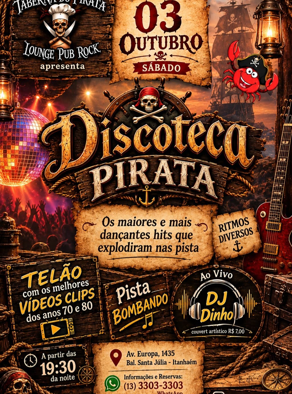Flyer de DJ Dinho
