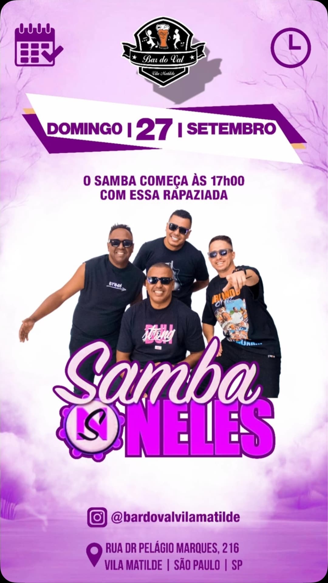 Flyer de Samba Neles