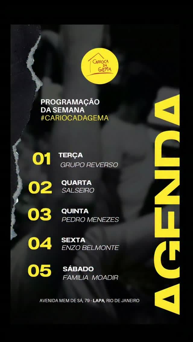 Flyer de Pedro Menezes
