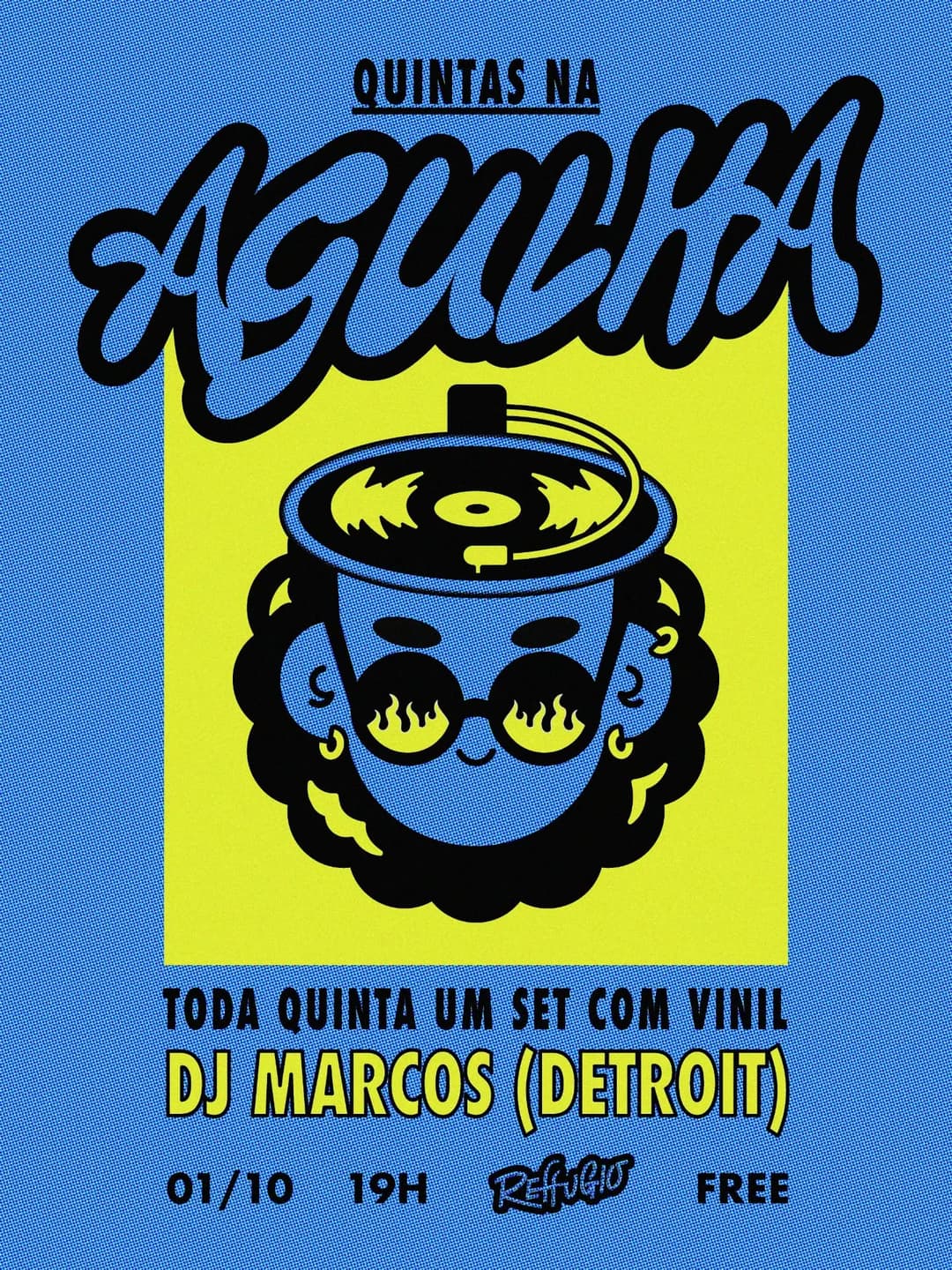 Flyer de DJ Marcos da Detroit