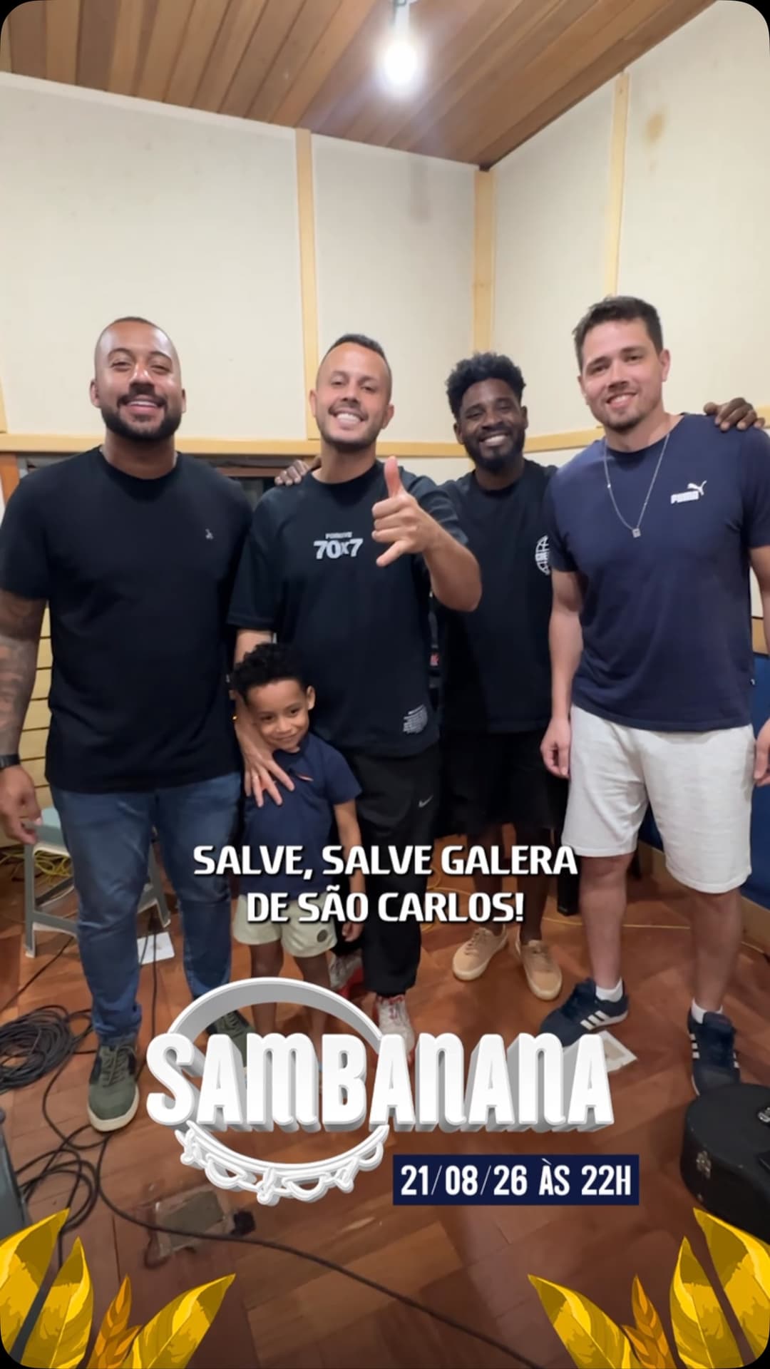Flyer de Nosso Pagode e DJ Sandro