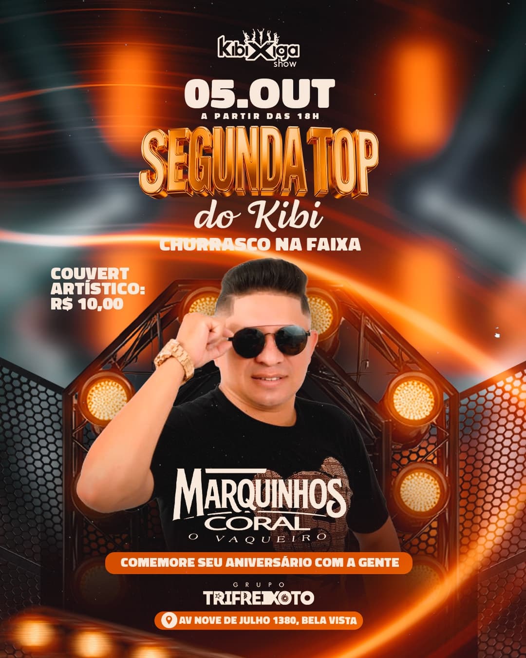 Flyer de Marquinhos Coral e O Vaqueiro