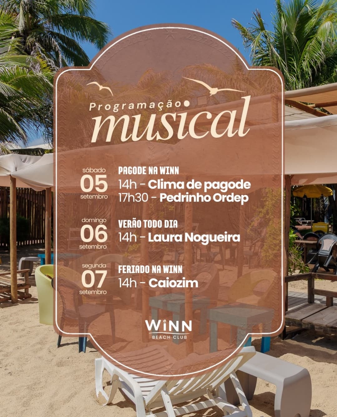 Flyer de Laura Nogueira