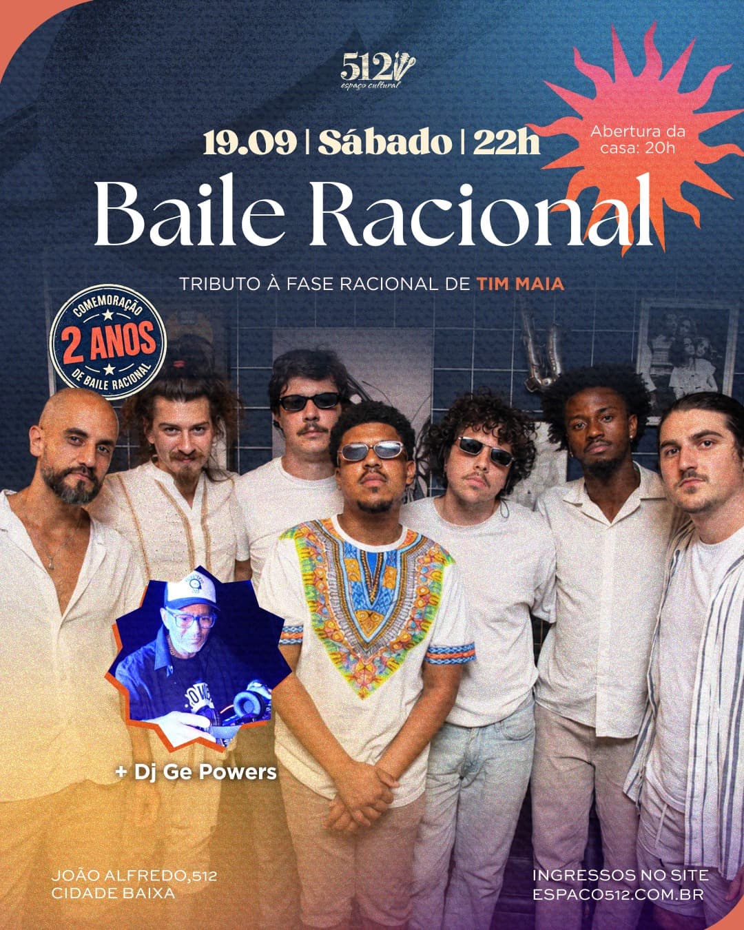 Flyer de baileracional e DJ Ge Powers