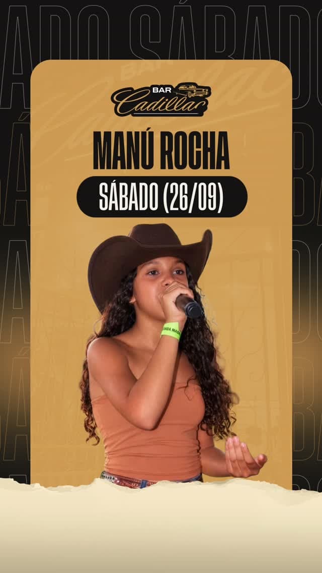 Flyer de Manú Rocha