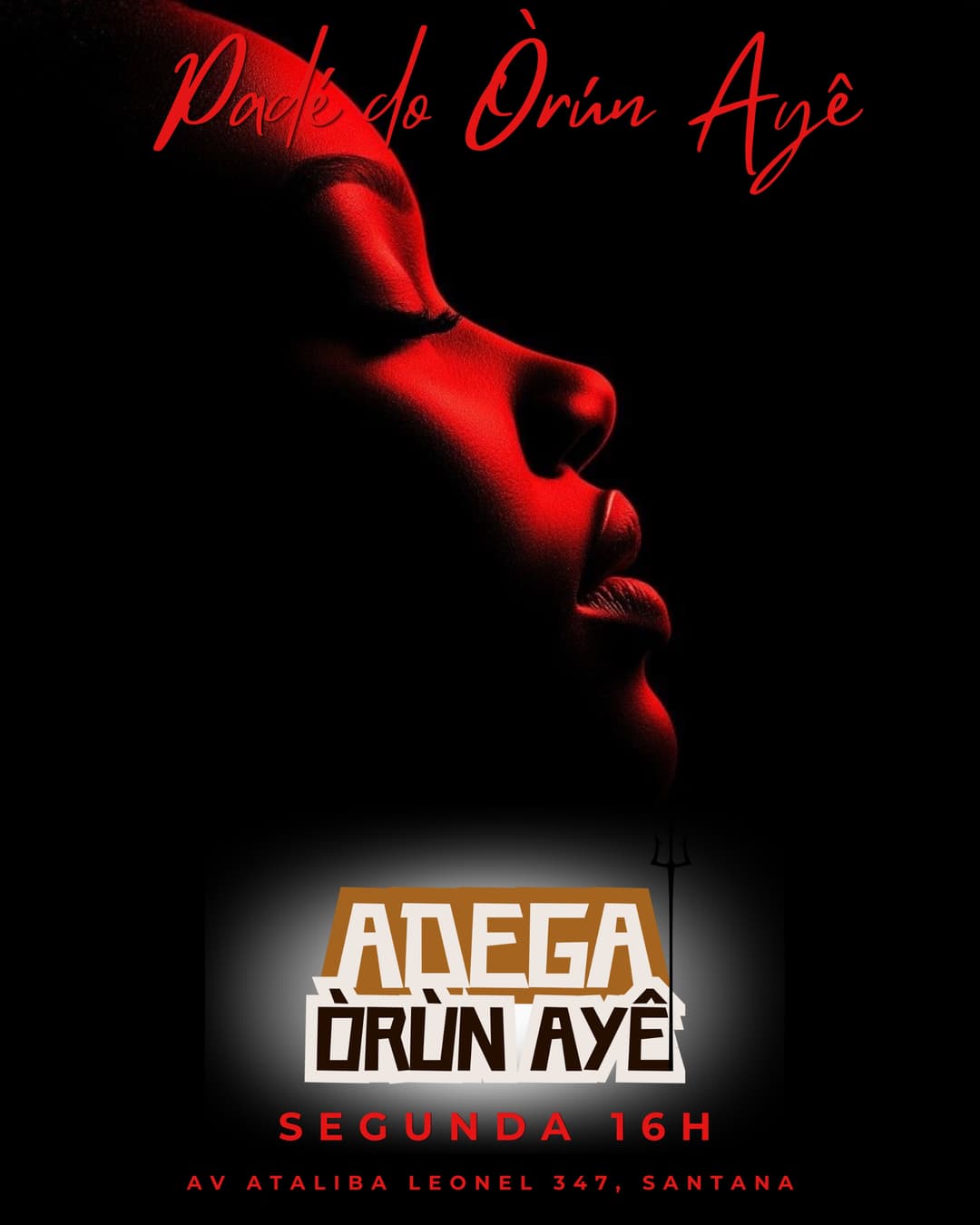Flyer de Samba Òrun Ayê e mais 2 artistas