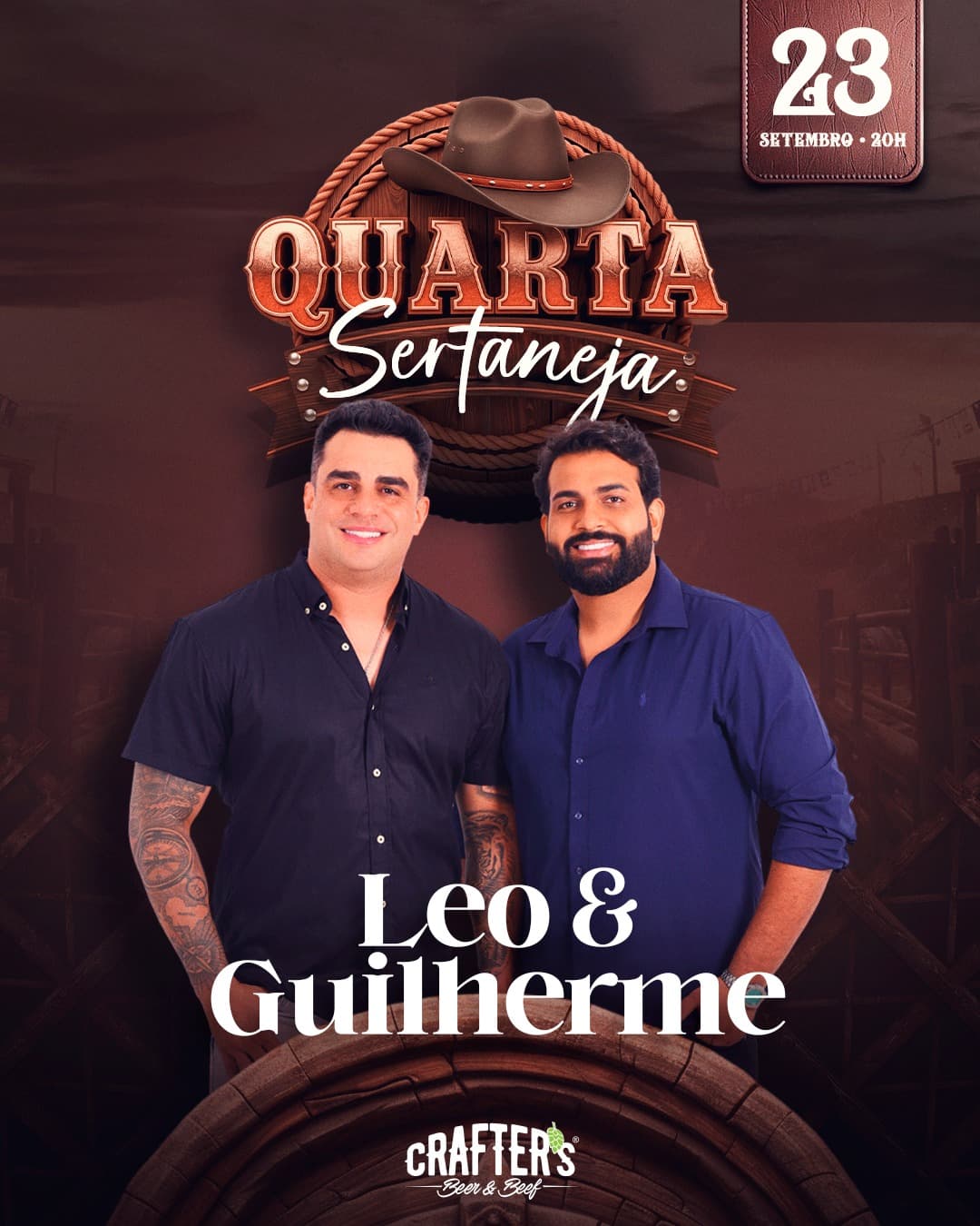 Flyer de Léo & Guilherme