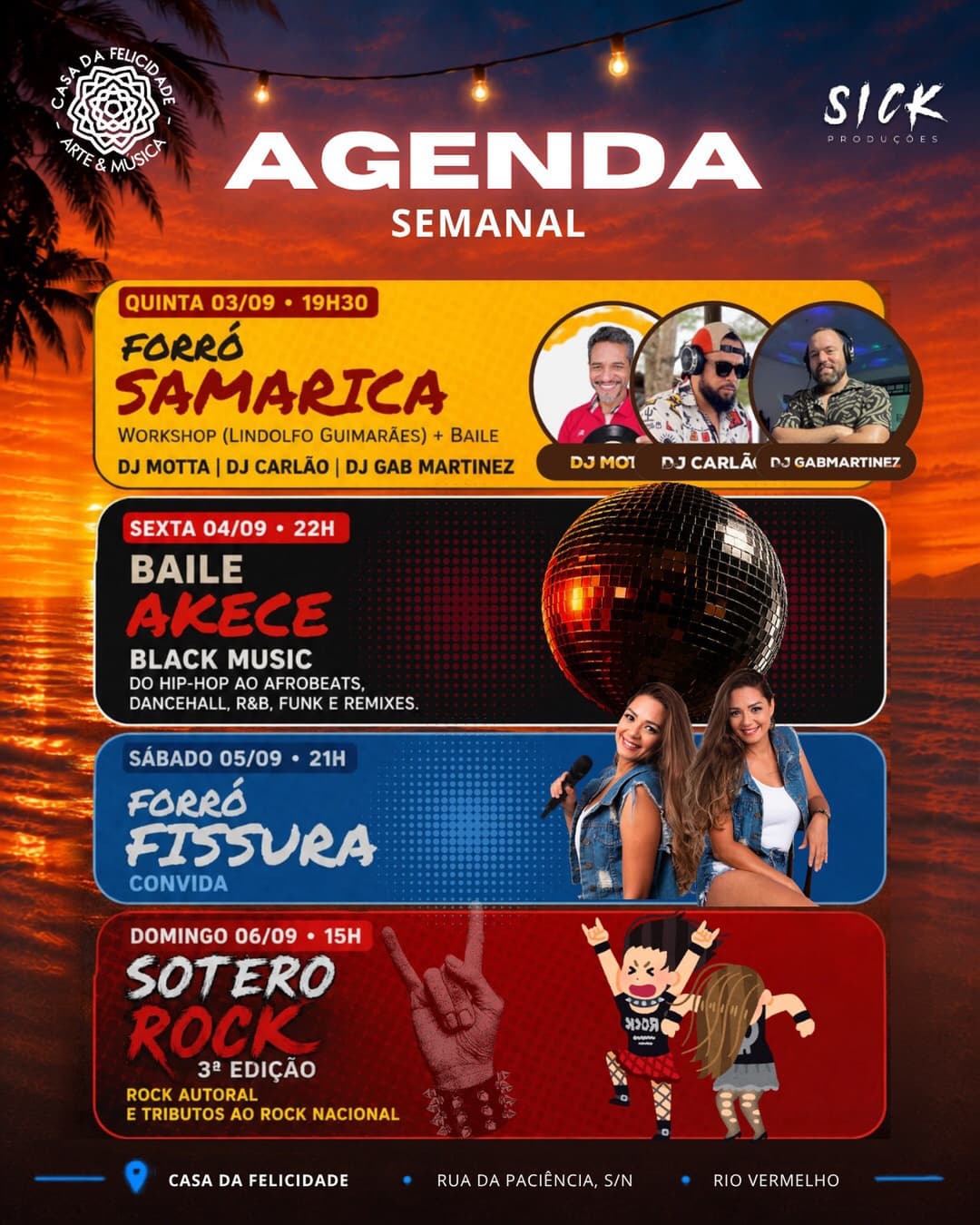 Flyer de Forró Fissura