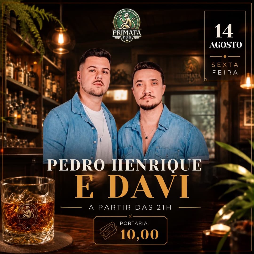 Flyer de Pedro Henrique e Davi