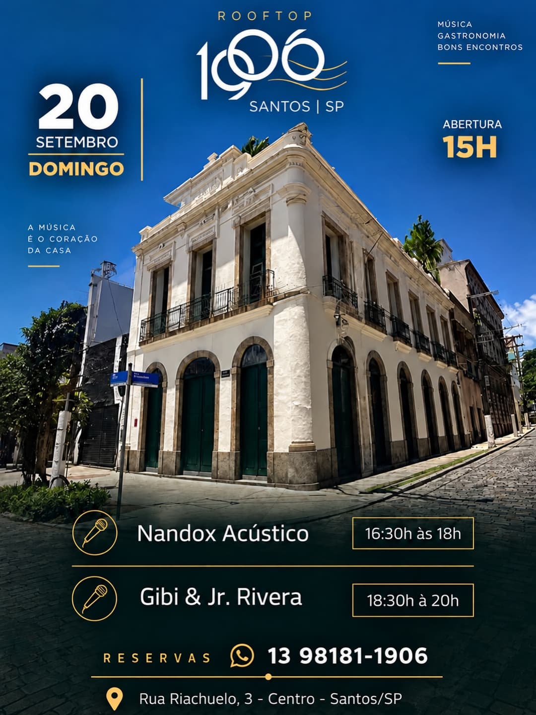 Flyer de Nandox Acústico