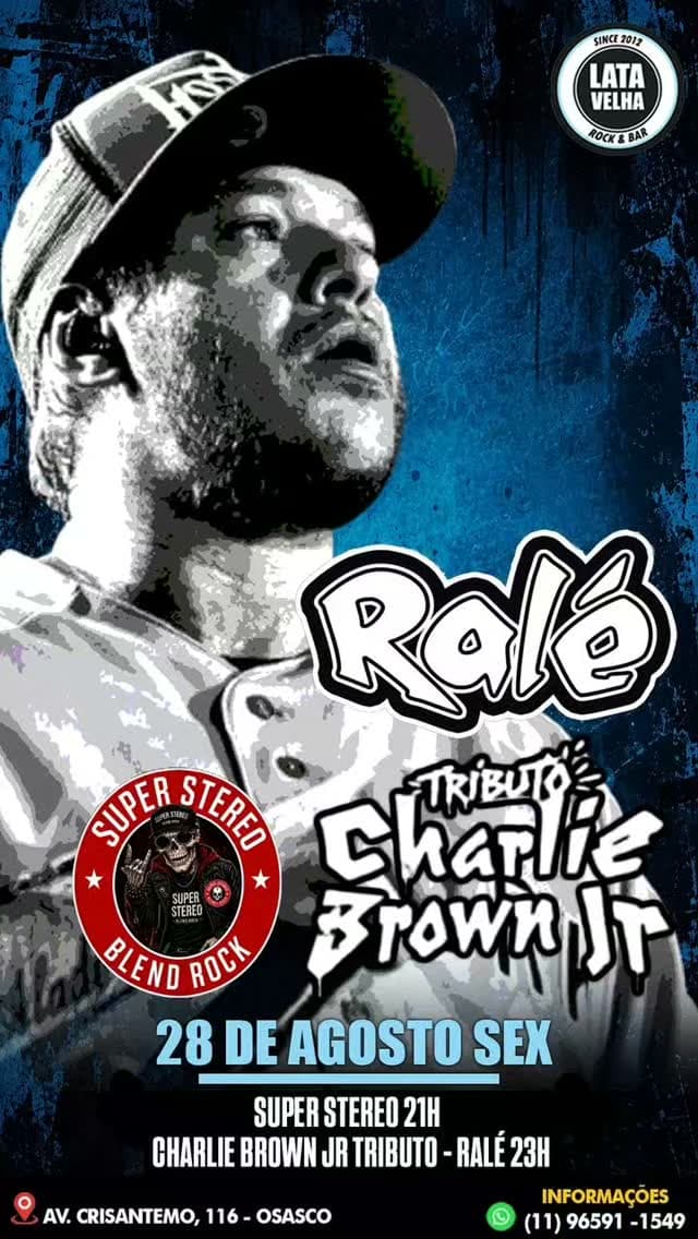 Flyer de Ralé e Super Stereo