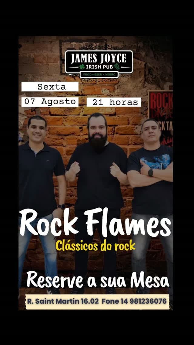 Flyer de Rock Flames e RF