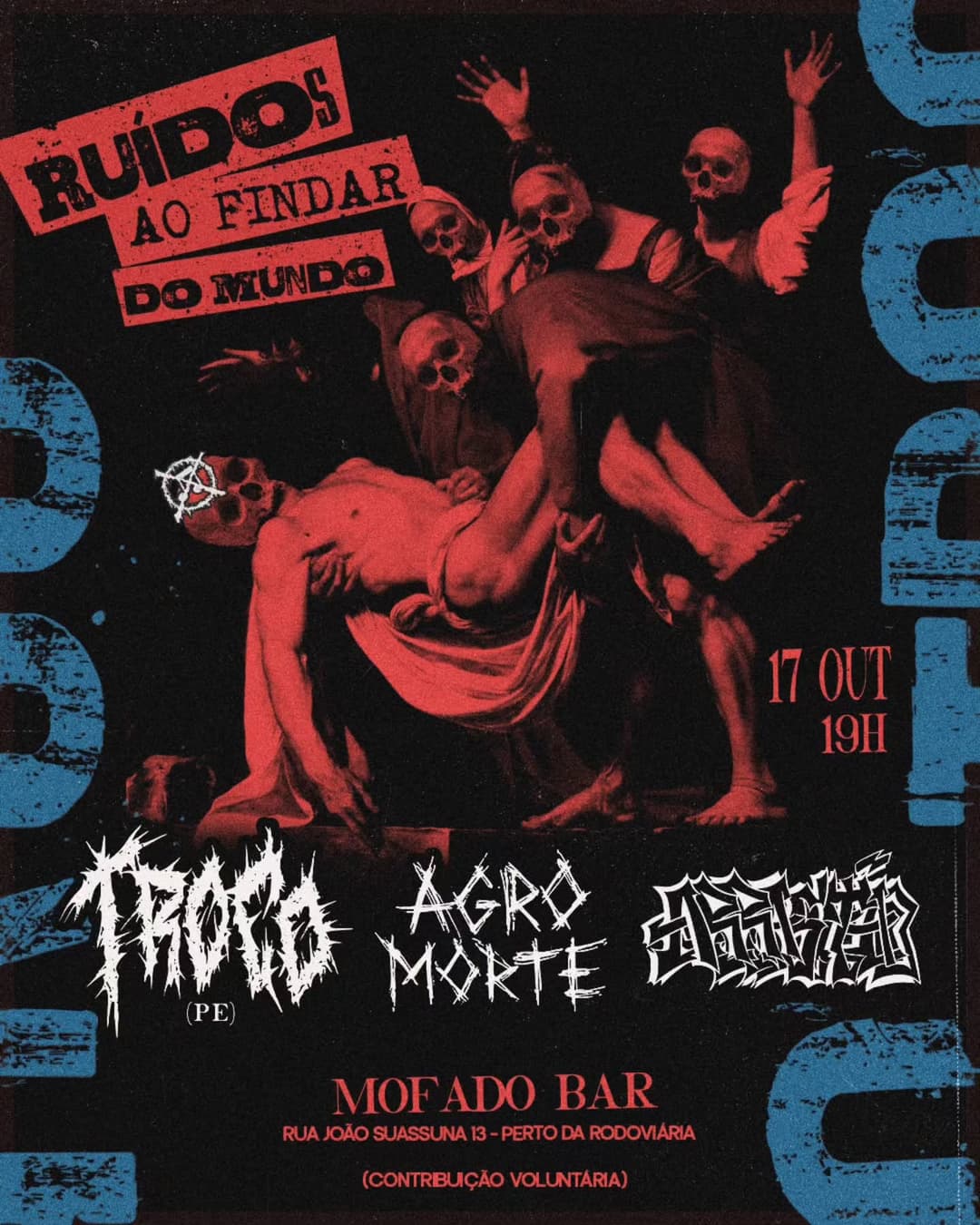 Flyer de Troço, Agromorte e Treva.Hardcore