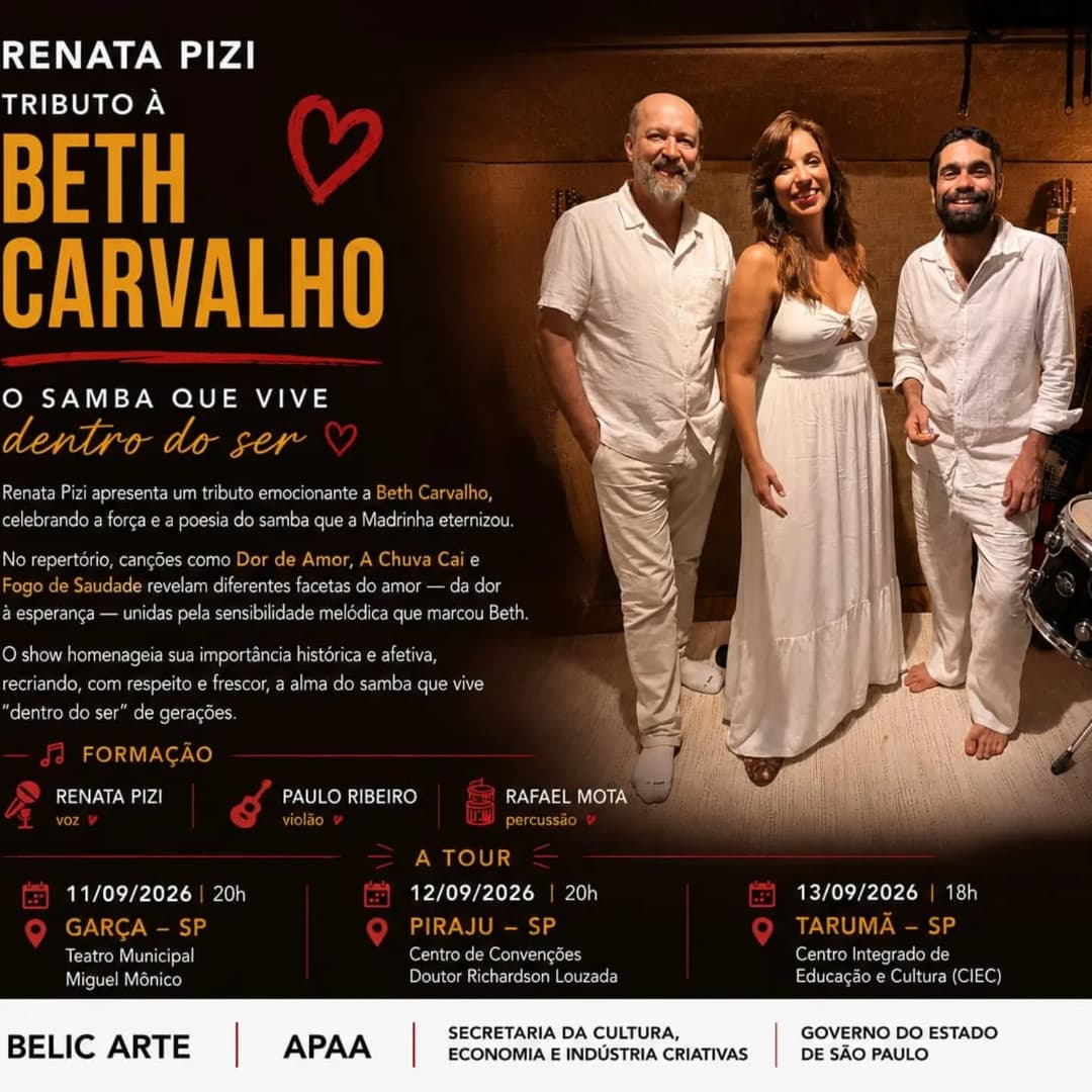 Flyer de Renata Pizi