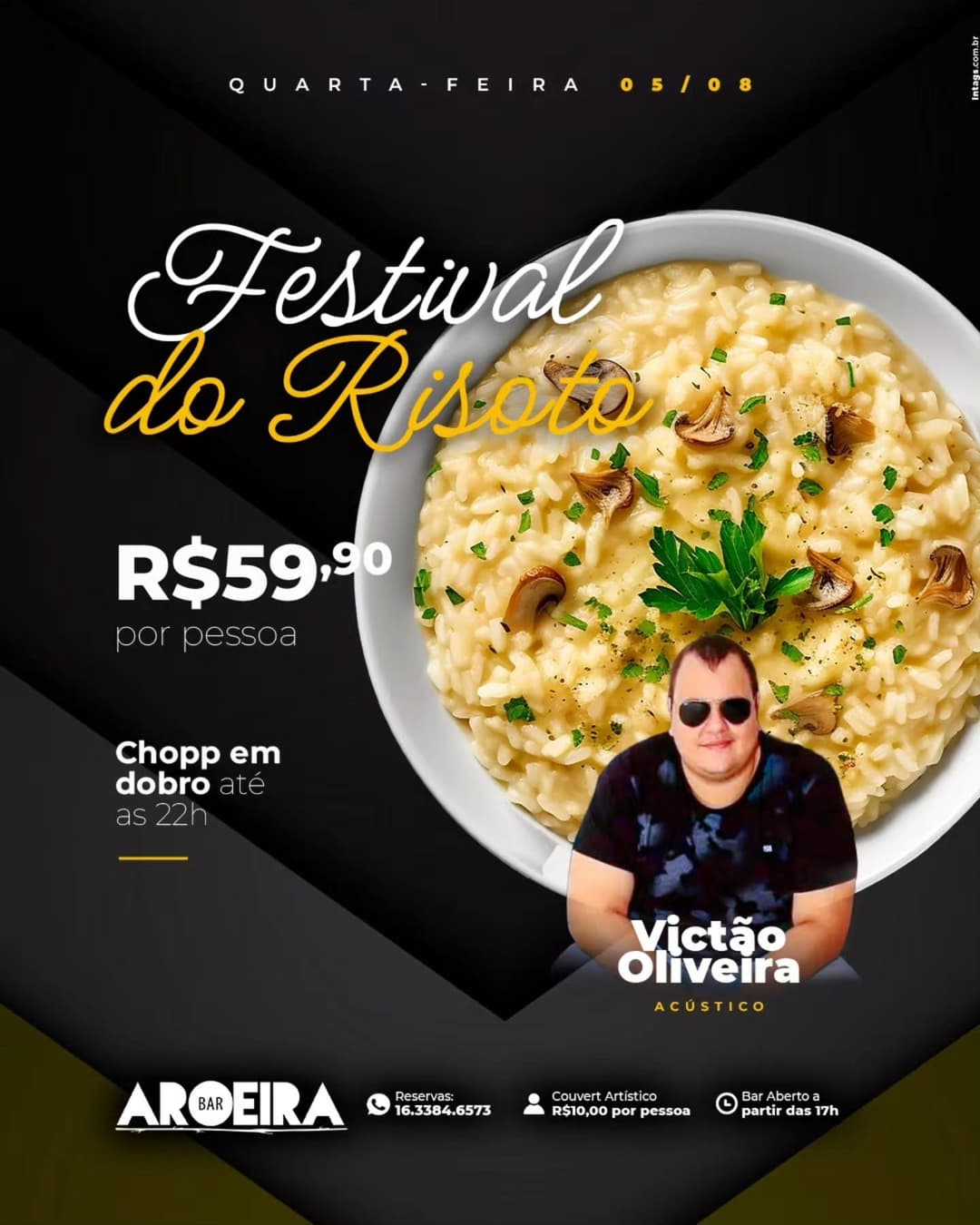 Flyer de Victão Oliveira