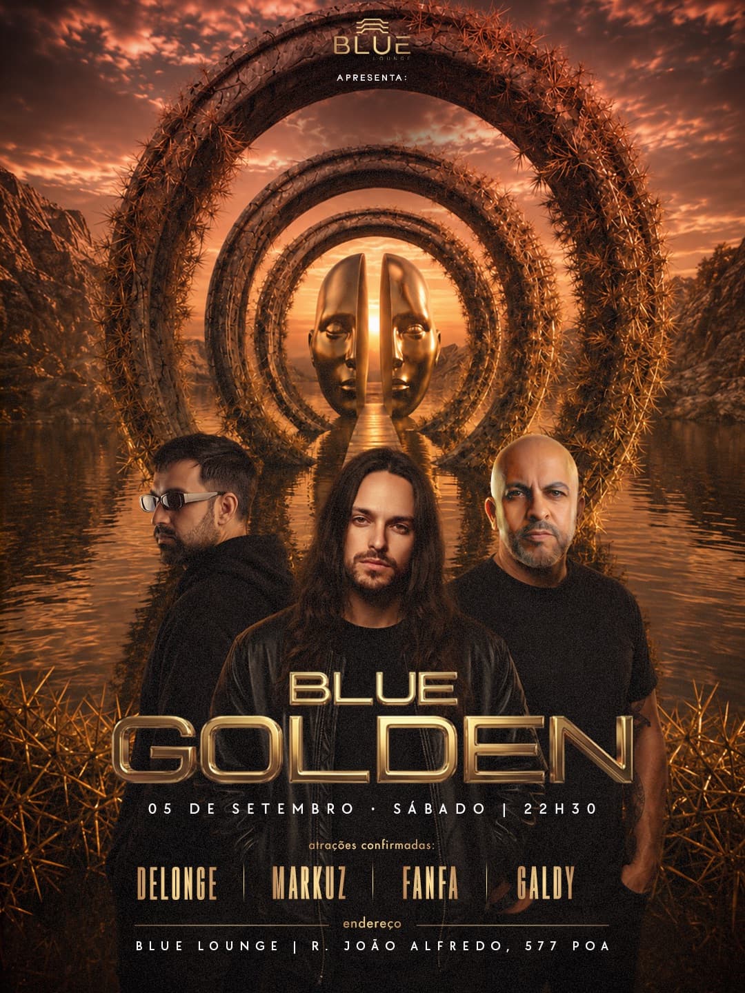 Flyer de DELONGE, MARKUZ e Fanfa