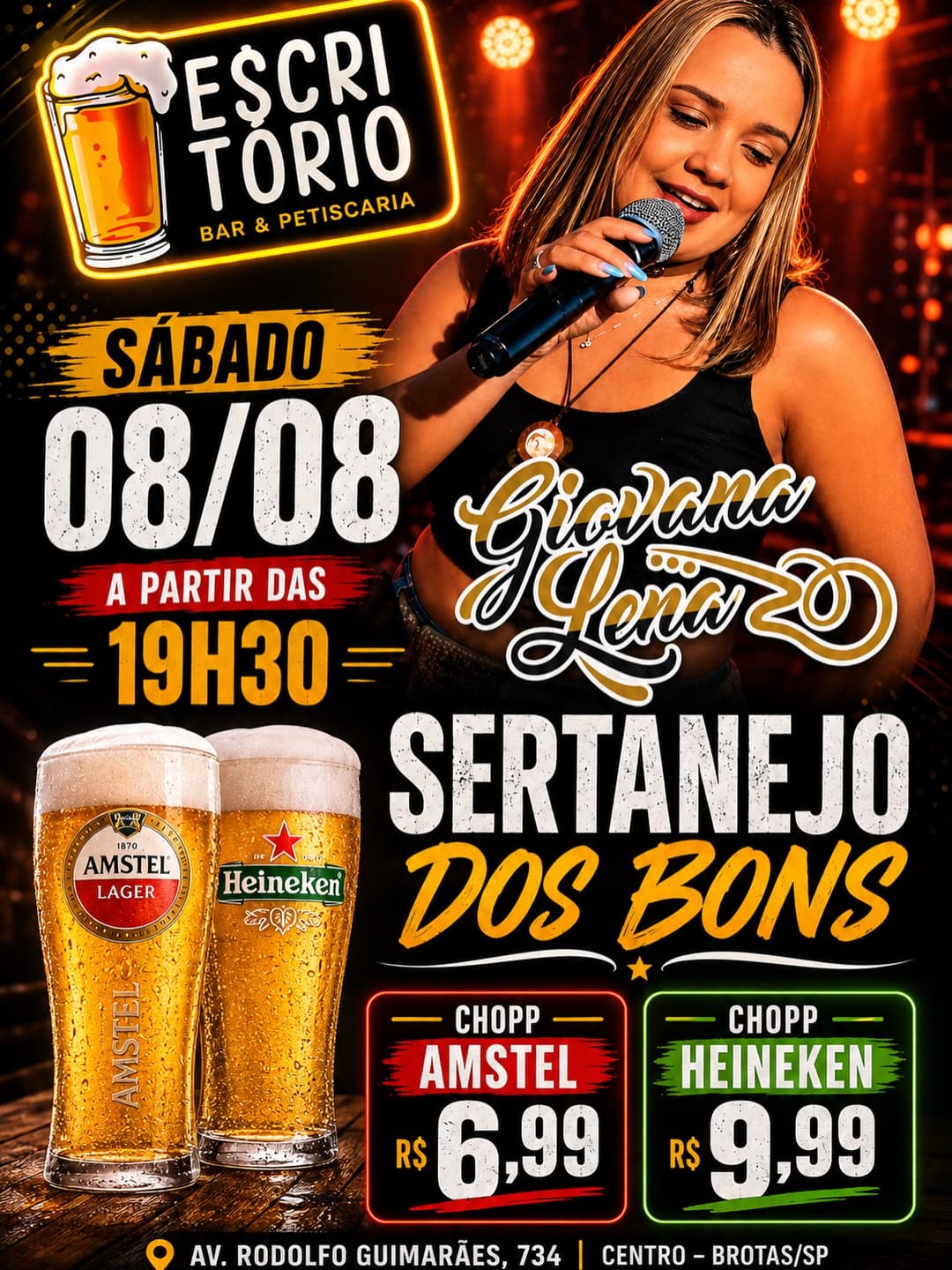 Flyer de Giovana Lena