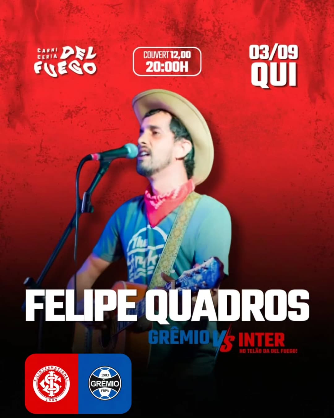 Flyer de Felipe Quadros