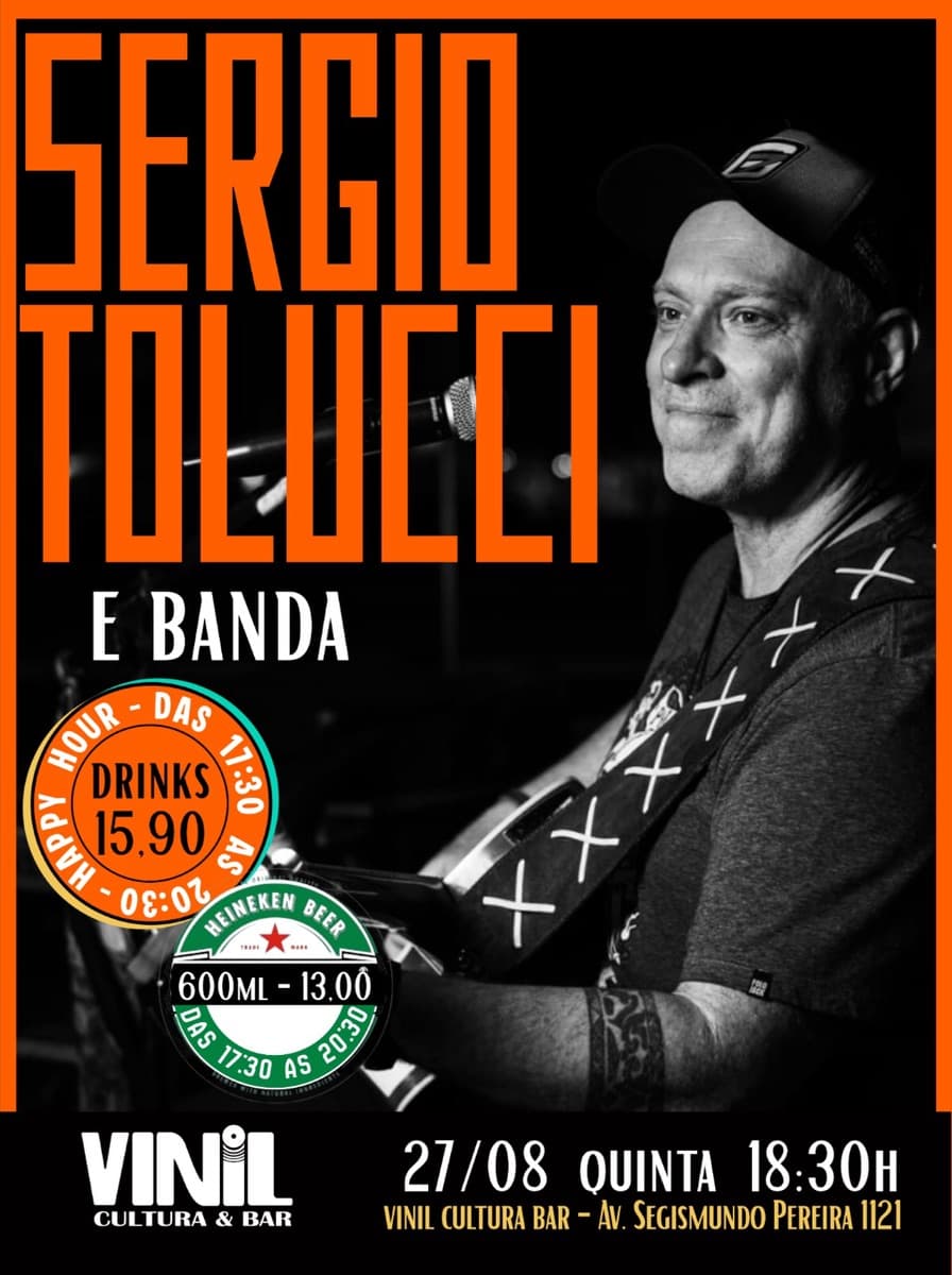 Flyer de Sergio Tolucci e Banda