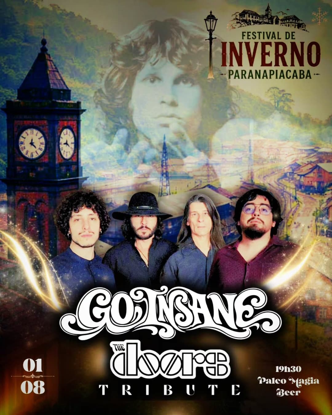 Flyer de Go Insane, Rodrigo Branco e mais 10 artistas