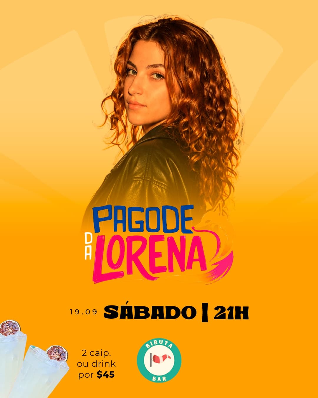 Flyer de Pagode da Lorena e Lorena