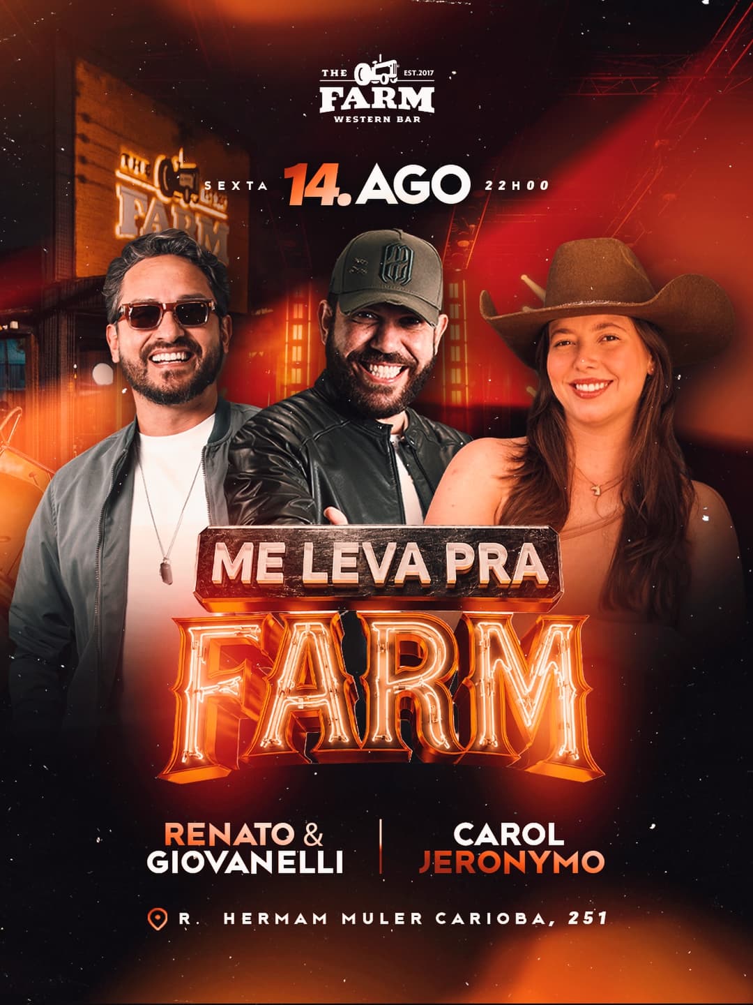 Flyer de Renato & Giovanelli e Carol Jeronymo