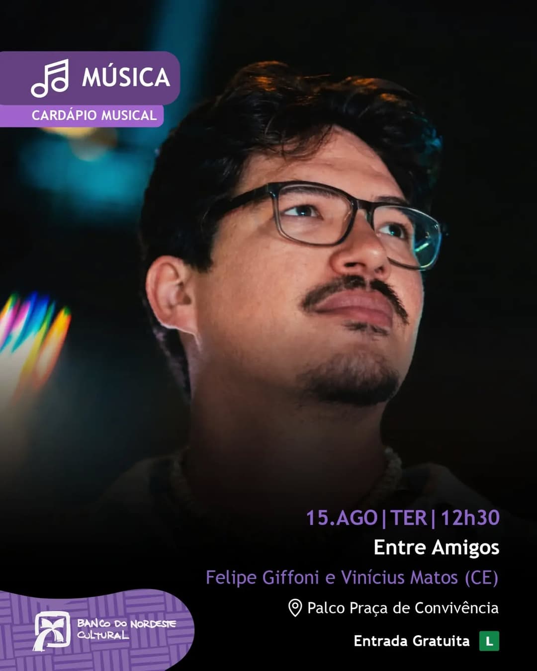 Flyer de Felipe Giffoni e Vinícius Matos