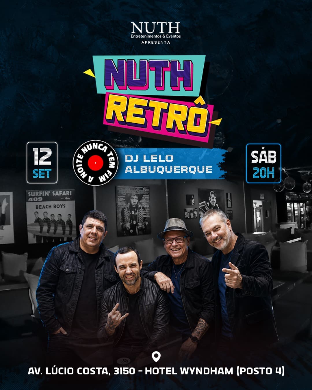 Flyer de Banda A Noite Nunca Tem Fim