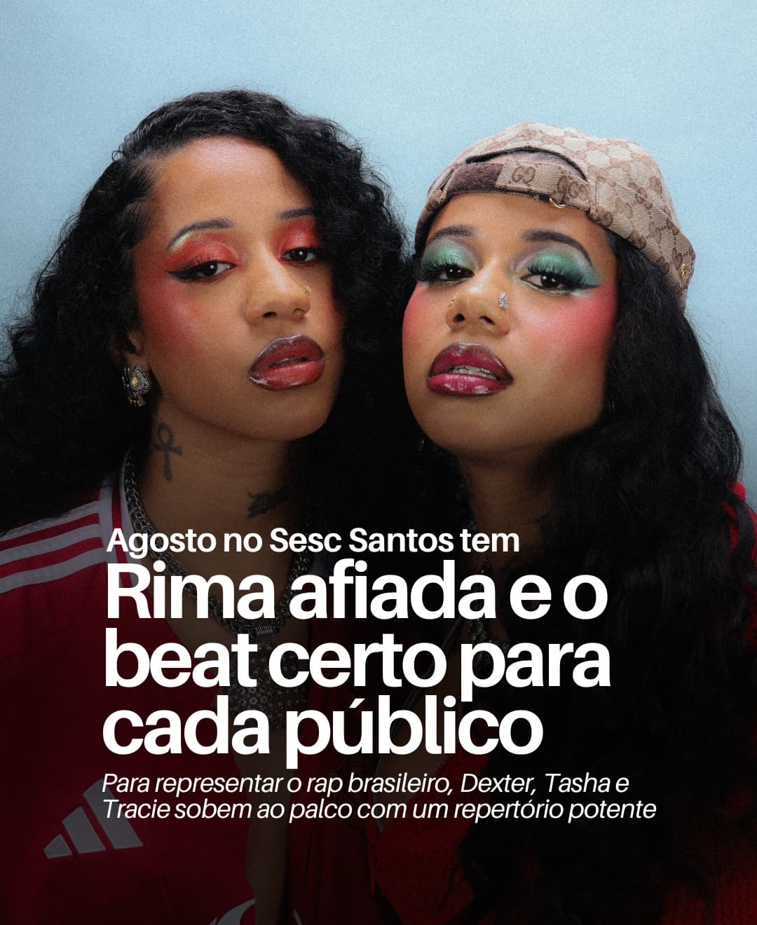 Flyer de Tasha e Tracie