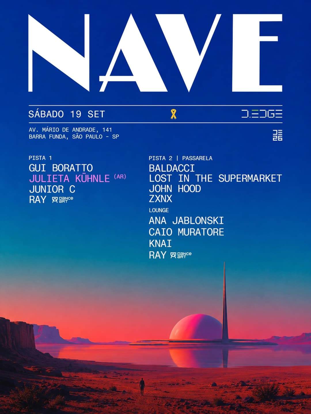 Flyer de Junior C, Pedro Baldacci, Zana | ZXNX e mais 8 artistas