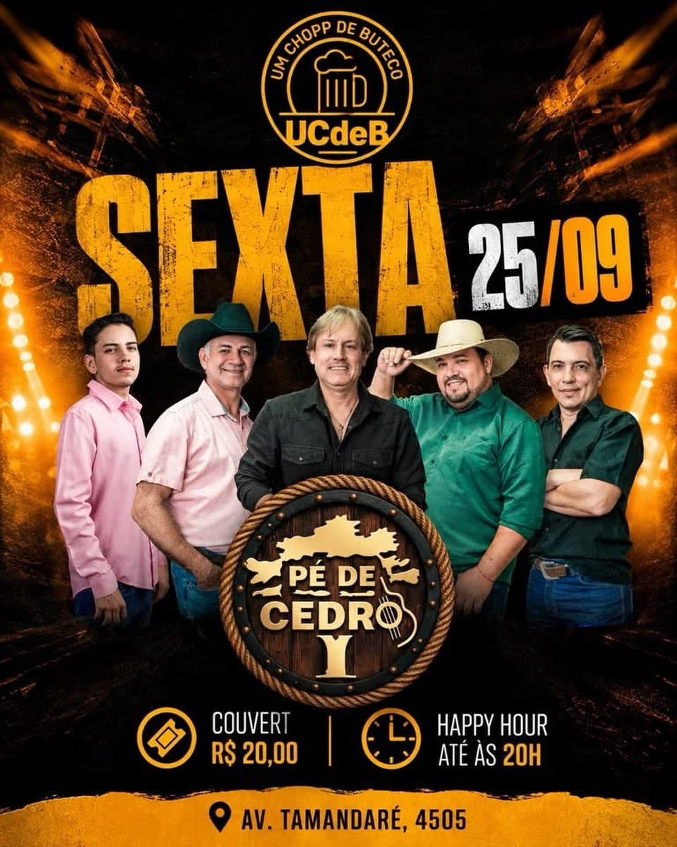 Flyer de Grupo Pé de Cedro