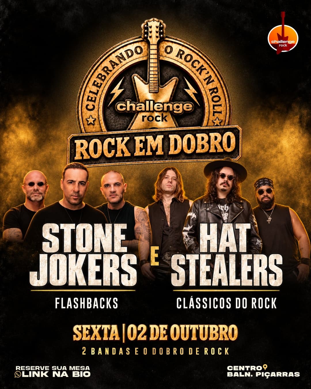 Flyer de Stone Joker's e Hat Stealers