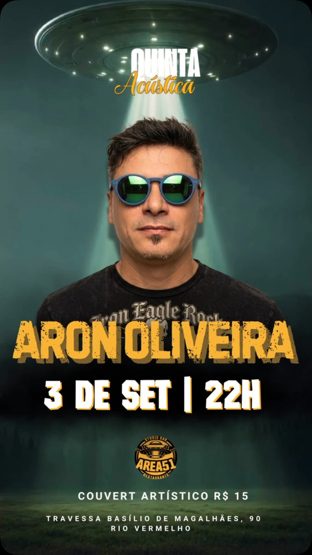 Flyer de Aron Oliveira