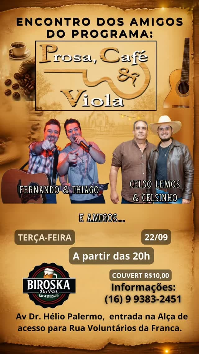 Flyer de Fernando & Thiago e CELSO LEMOS & CELSINHO