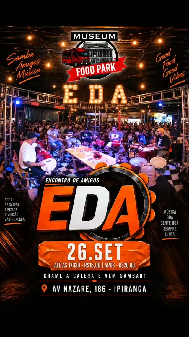 Flyer de Eda - Encontro de Amigos