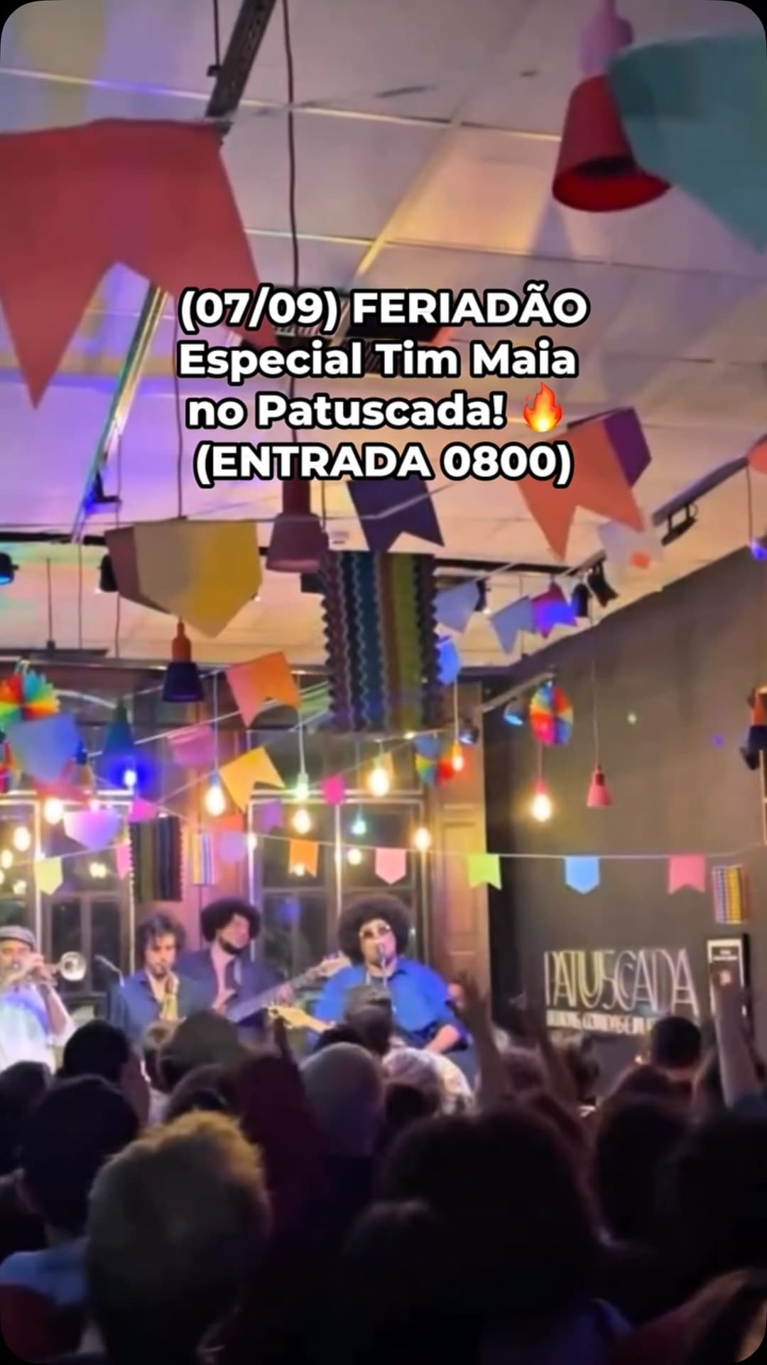 Flyer de Wes Ventura e Especial Tim Maia